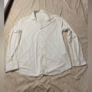 Buckle Denim & Flower Classic White Dress Shirt men’s large NWOT